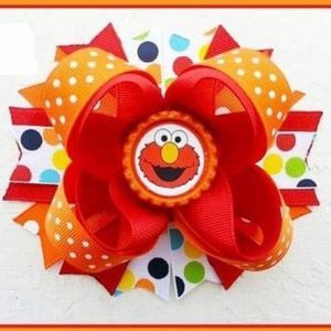 4.5 INCH ELMO HAIRBOW